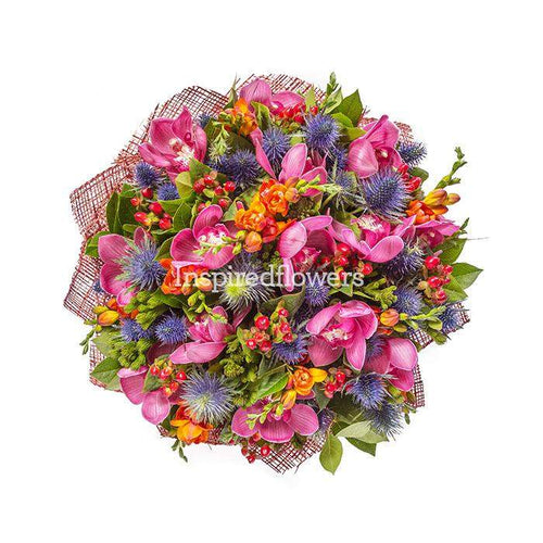 Tropical Paradise Floral Arrangement exquisite exotic fresh stems designed and arranged by florist by Inspired Flowers  