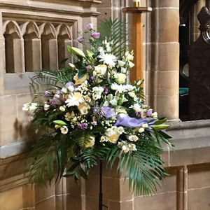 Church alter floral arrangement - copyright inspired flowers