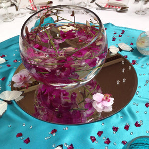 dendrobium orchid centre piece in glass fishbowl - copyright inspired flowers