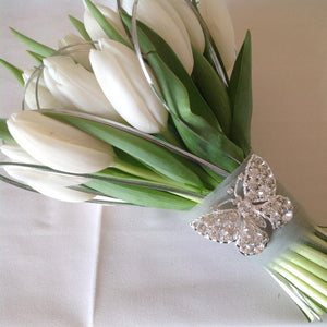 tulip wedding bouquet created by florist - copyright inspired flowers