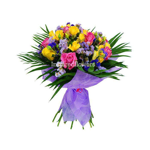 Wow Flora Hand Tied Bouquet  finest, most vibrant stems will be hand-made and hand-delivered by our florist by Inspired Flowers 